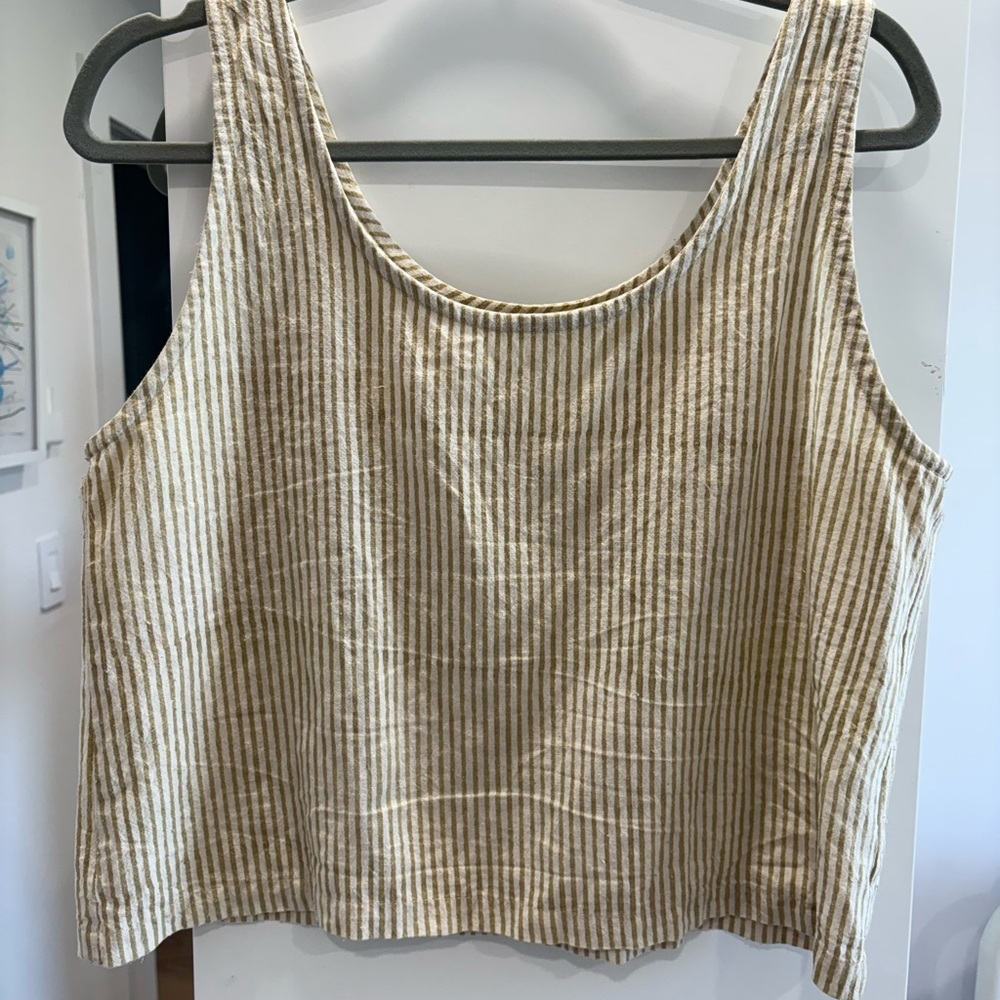Po-em Striped Sleeveless Top